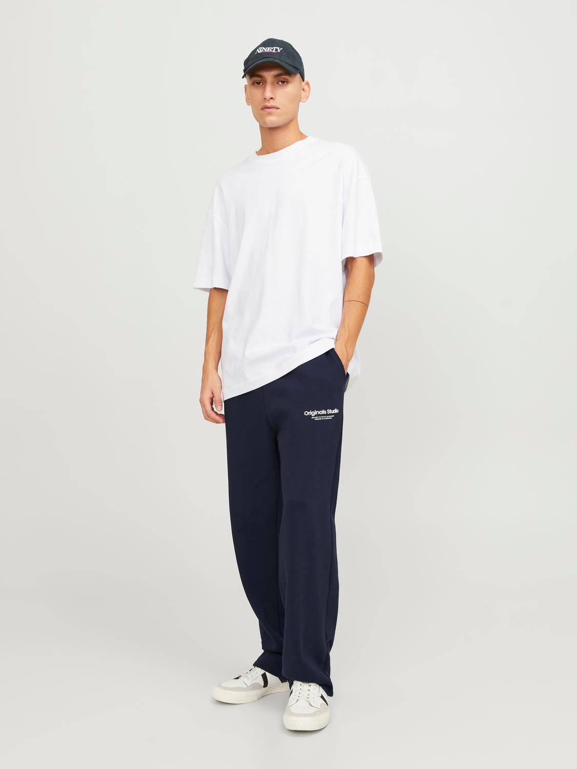 Jack & Jones Calças de fato de treino Loose Fit -Sky Captain - 12242054