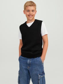 Jack & Jones Strikket vest For gutter -Black - 12242059