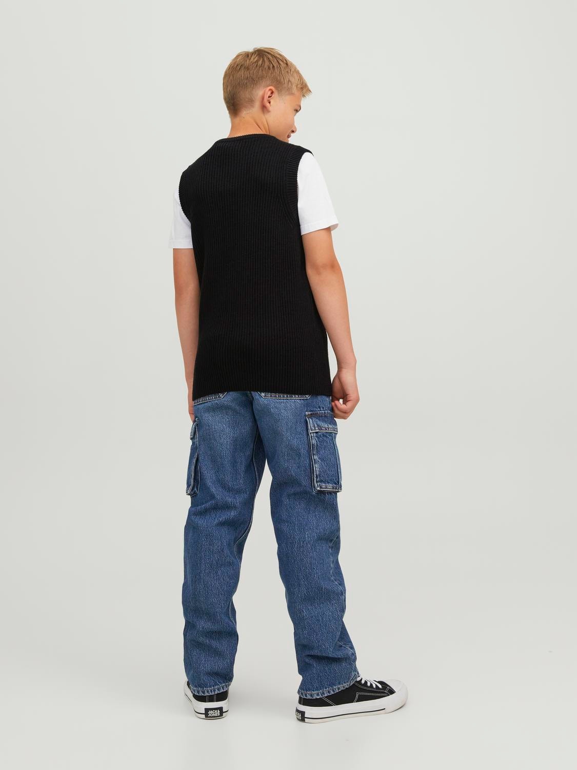 Jack & Jones Pletená vesta Junior -Black - 12242059