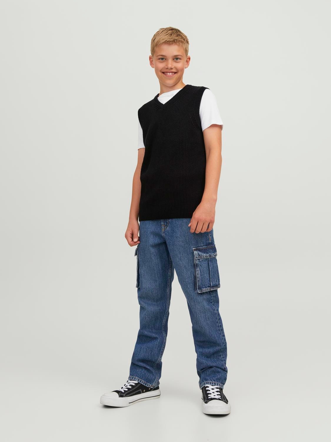 Jack & Jones Pletená vesta Junior -Black - 12242059