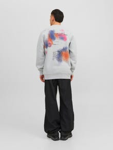Jack & Jones Printet Sweatshirt med rund hals -High-rise - 12242181
