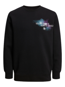 Jack & Jones Tryck Sweatshirt -Black - 12242181