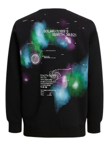 Jack & Jones Tryck Sweatshirt -Black - 12242181