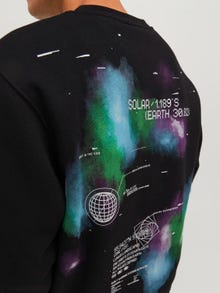 Jack & Jones Bedrukt Sweatshirt met ronde hals -Black - 12242181