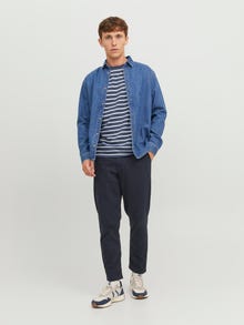 Jack & Jones Siaurėjantis kirpimas Chino kelnės -Navy Blazer - 12242188