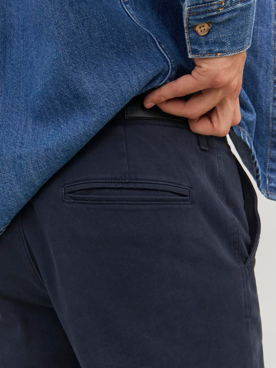 JACK & JONES Pantalon Chino Tapered Fit Pour Homme - Coupe Carotte Confortable