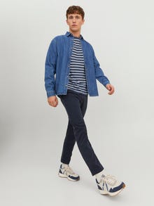 Jack & Jones Siaurėjantis kirpimas Chino kelnės -Navy Blazer - 12242188