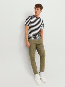 Jack & Jones Tapered Fit Chino Hose -Dusty Olive - 12242188