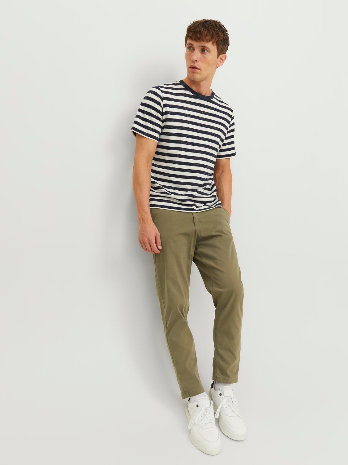 Jack & Jones Tapered Fit Szövetnadrág -Dusty Olive - 12242188