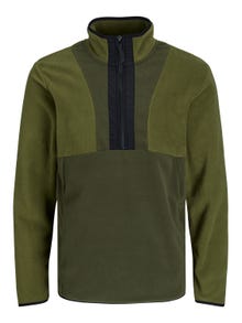 Jack & Jones Plain Fleece jacket -Olive Branch - 12242191