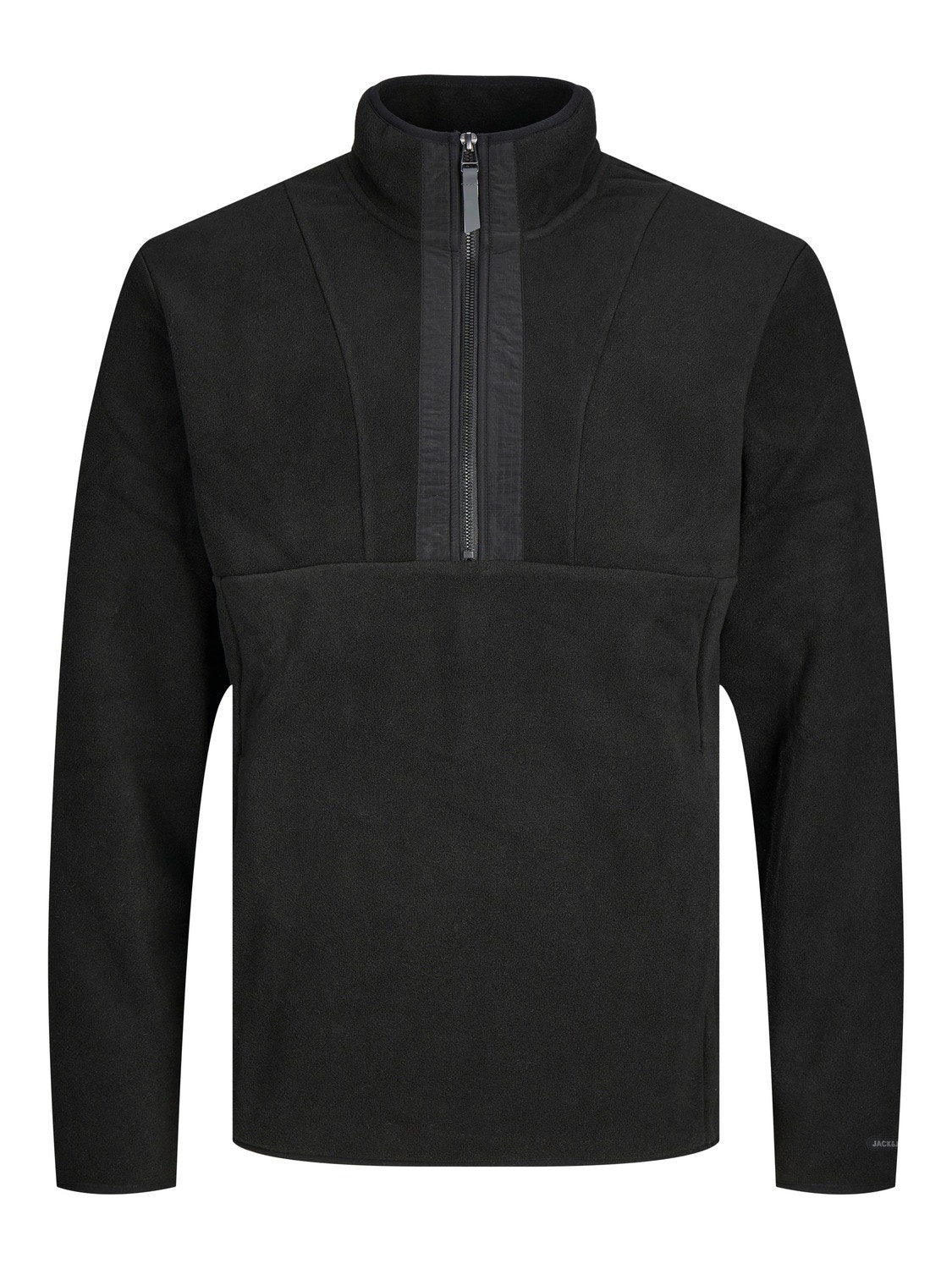 Jack & Jones Ensfarvet Fleece jakke -Black - 12242191