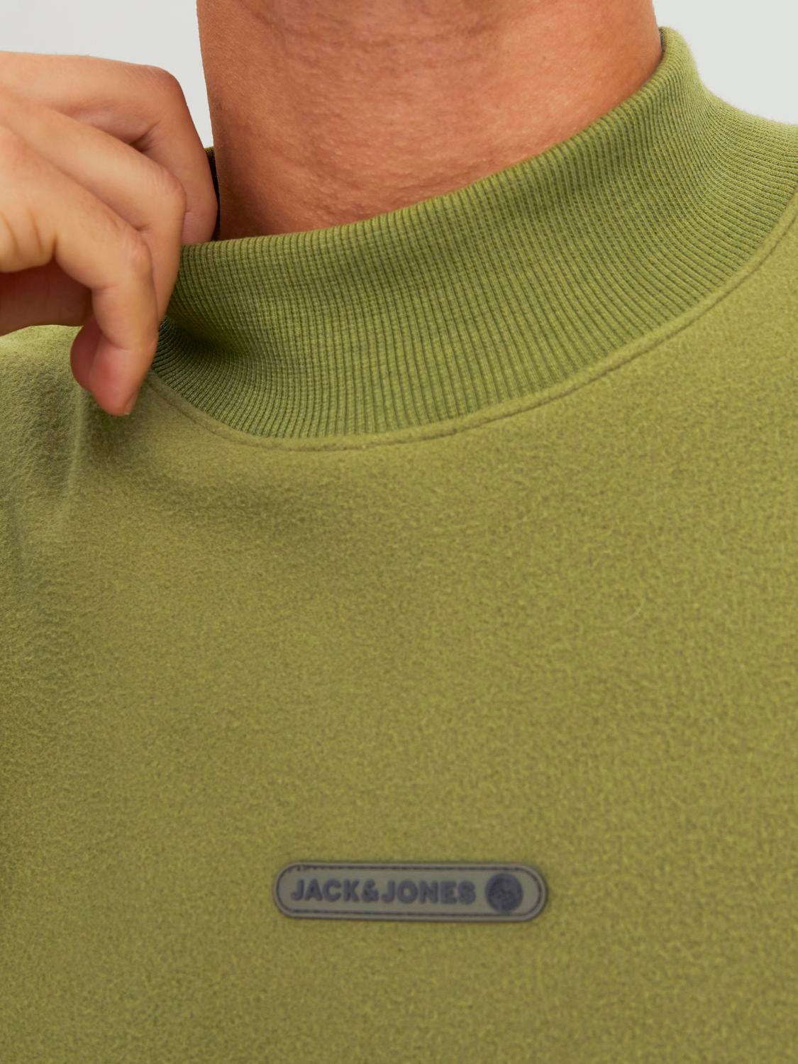 Jack & Jones Logo Meeskonnakaelusega higistamissärk -Olive Branch - 12242194