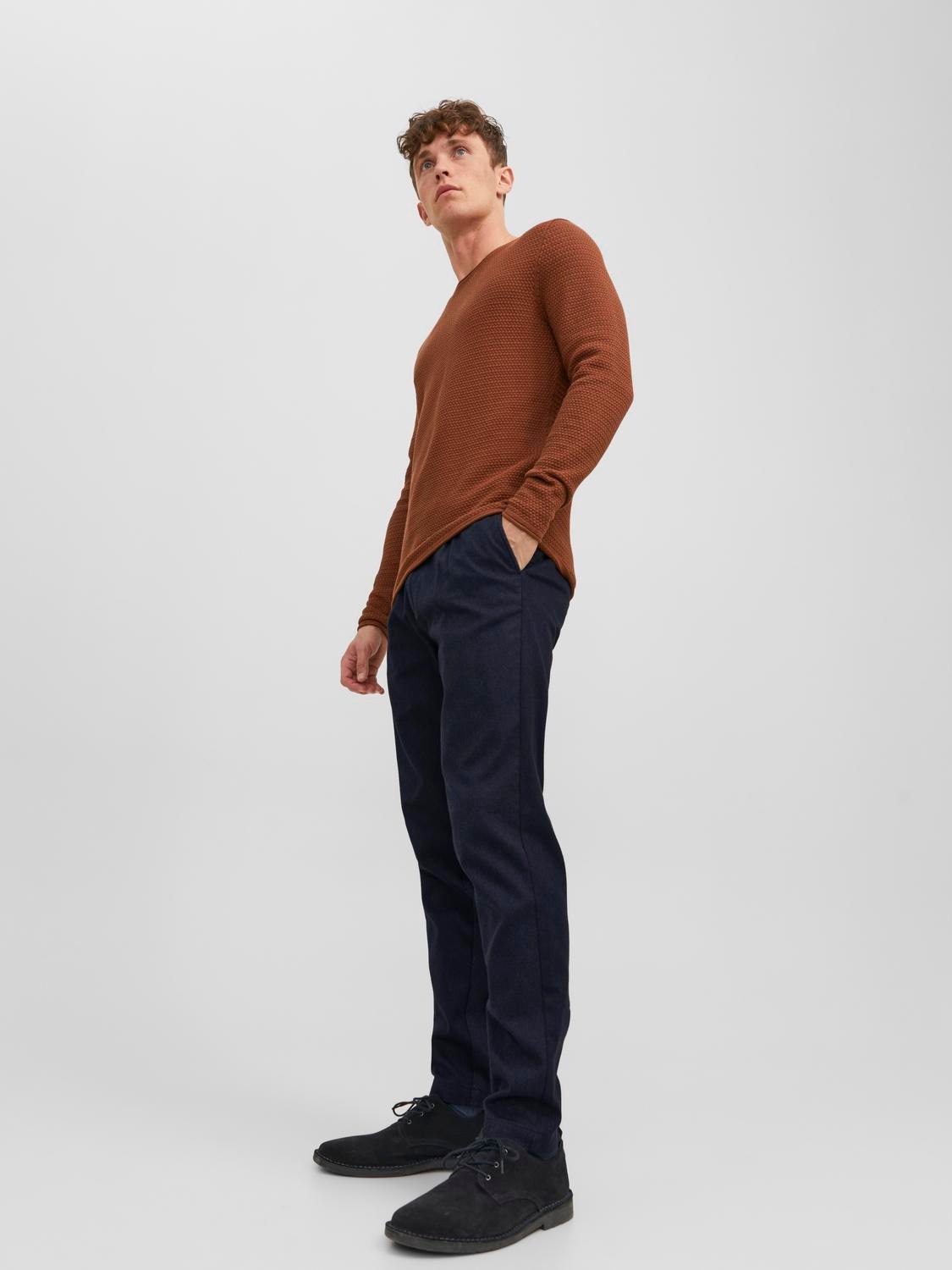 Jack & Jones Carrot fit Chino trousers -Navy Blazer - 12242196