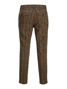 Jack & Jones Carrot fit Spodnie chino -Seal Brown - 12242196