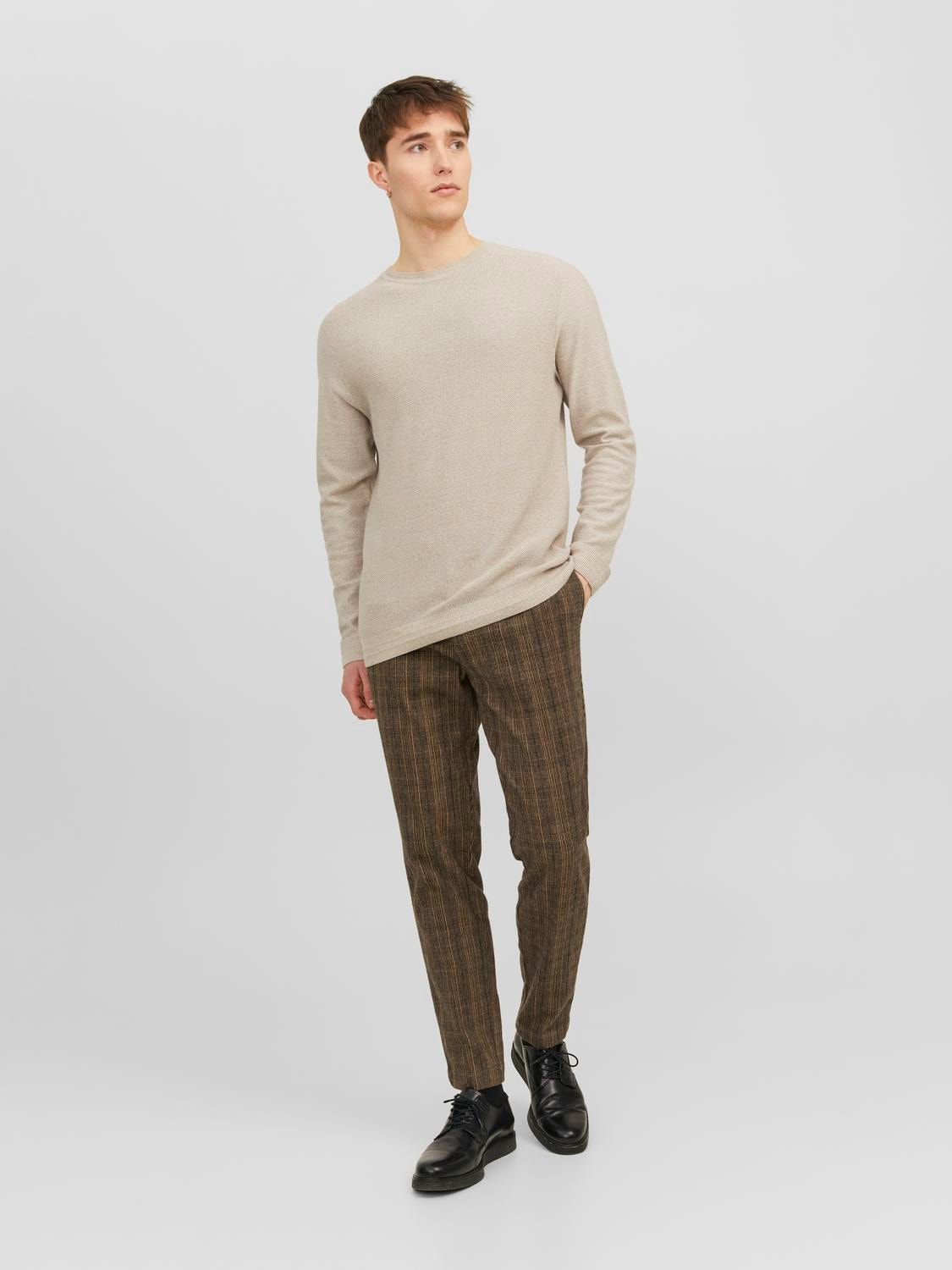 Jack & Jones Carrot fit Szövetnadrág -Seal Brown - 12242196