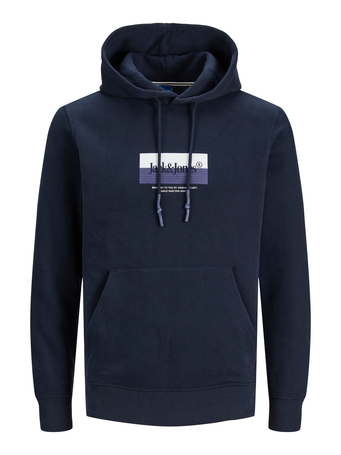 Jack & Jones Logo Hoodie -Navy Blazer - 12242197