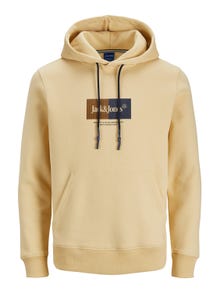 Jack & Jones Logo Hoodie -Reed Yellow - 12242197