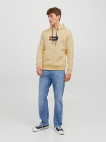 Jack & Jones Logo Hættetrøje -Reed Yellow - 12242197