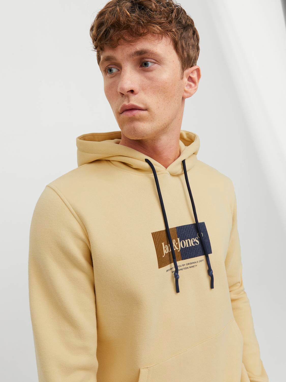 Jack & Jones Felpa con cappuccio Con logo -Reed Yellow - 12242197