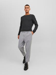 Jack & Jones Calças Chino Loose Fit -Light Grey Melange - 12242212