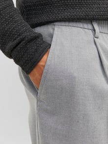 Jack & Jones Loose Fit Plátěné kalhoty Chino -Light Grey Melange - 12242212