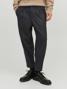 Jack & Jones Loose Fit Szövetnadrág -Dark Grey - 12242216