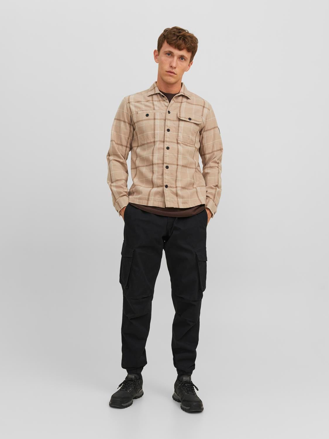 Relaxed Fit Cargo Black & | Jones® Jack | trousers