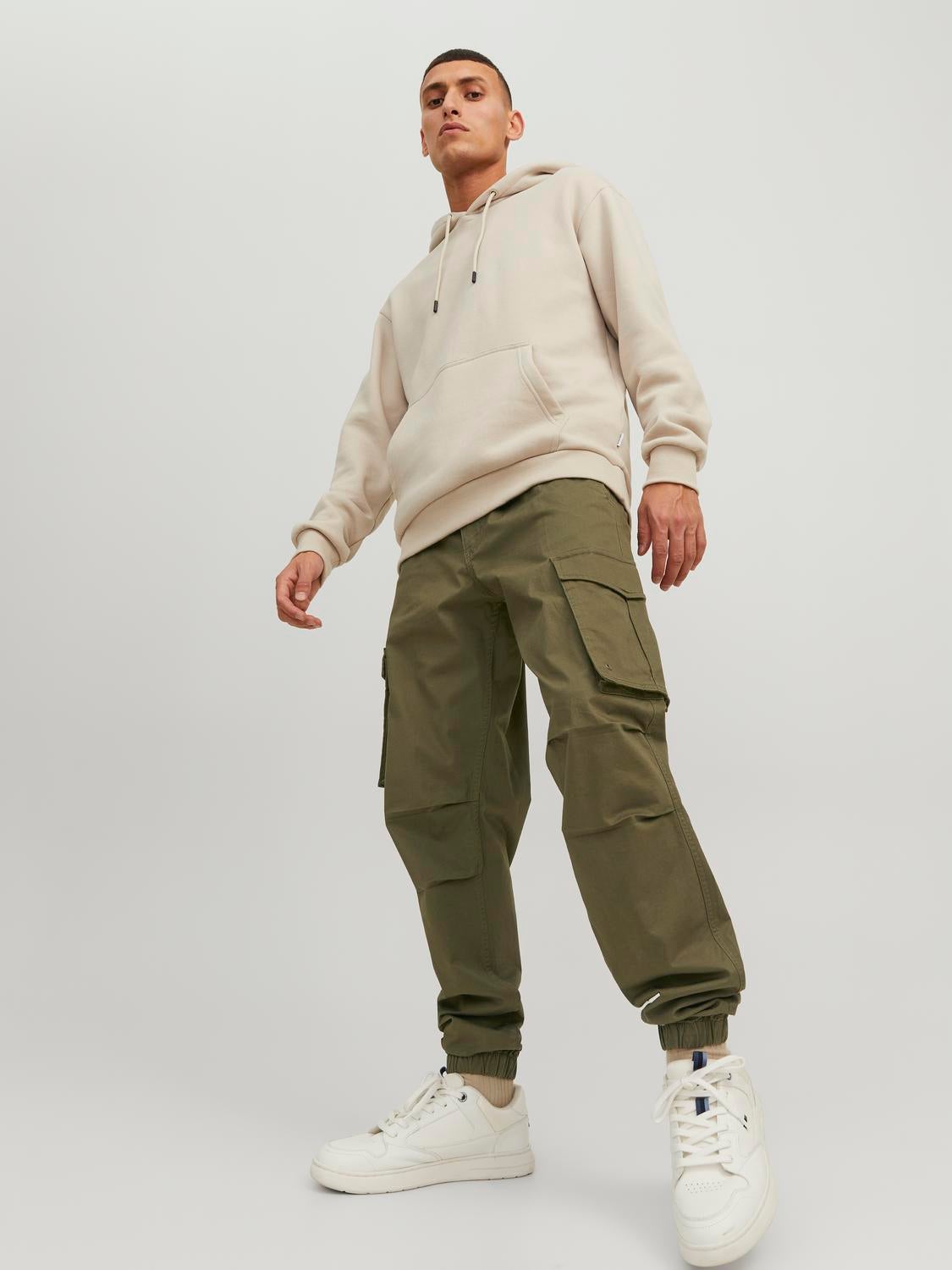 Pantalon cargo Relaxed Fit Vert fonce Jack Jones