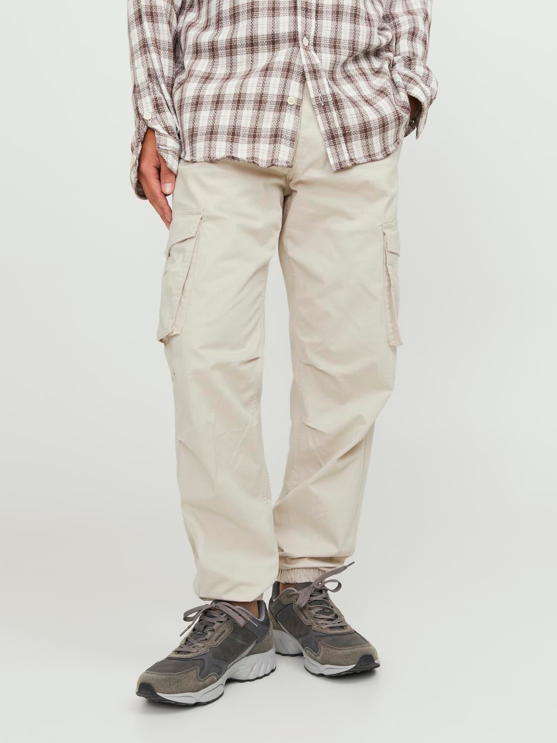 Relaxed Fit Cargo trousers | Light Grey | Jack & Jones®