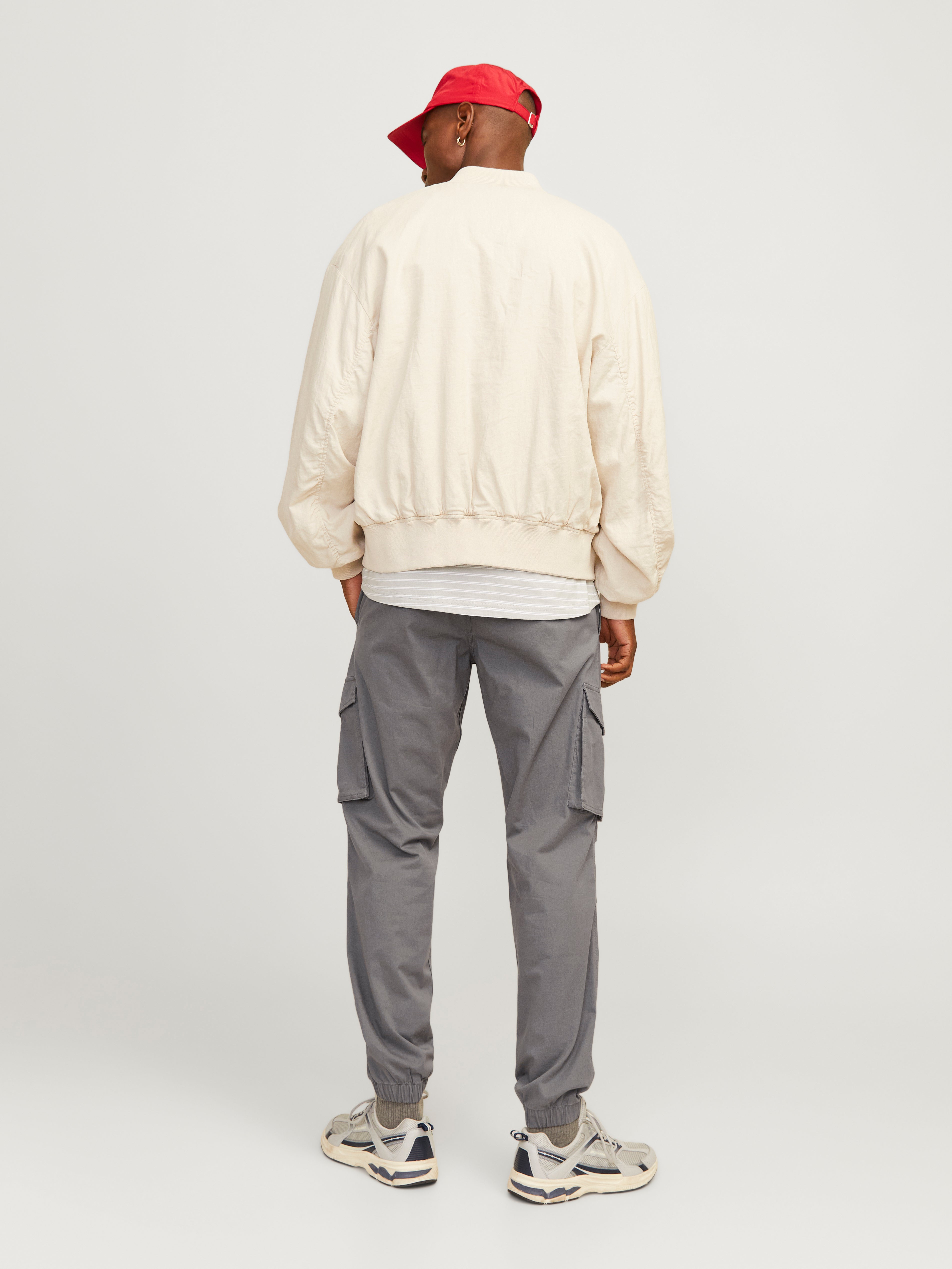 Relaxed Fit Cargo kalhoty Dark Grey Jack & Jones®