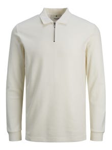 Jack & Jones Einfarbig Polo T-shirt -Tofu - 12242292