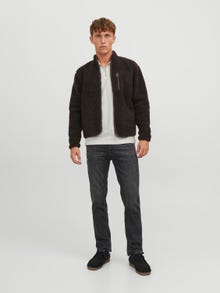 Jack & Jones Bez vzoru Polo límec Tričko -Tofu - 12242292