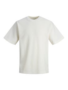Jack & Jones Enfärgat Rundringning T-shirt -Tofu - 12242295