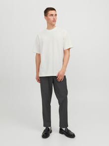 Jack & Jones Bez vzoru Kruhový výstřih Tričko -Tofu - 12242295