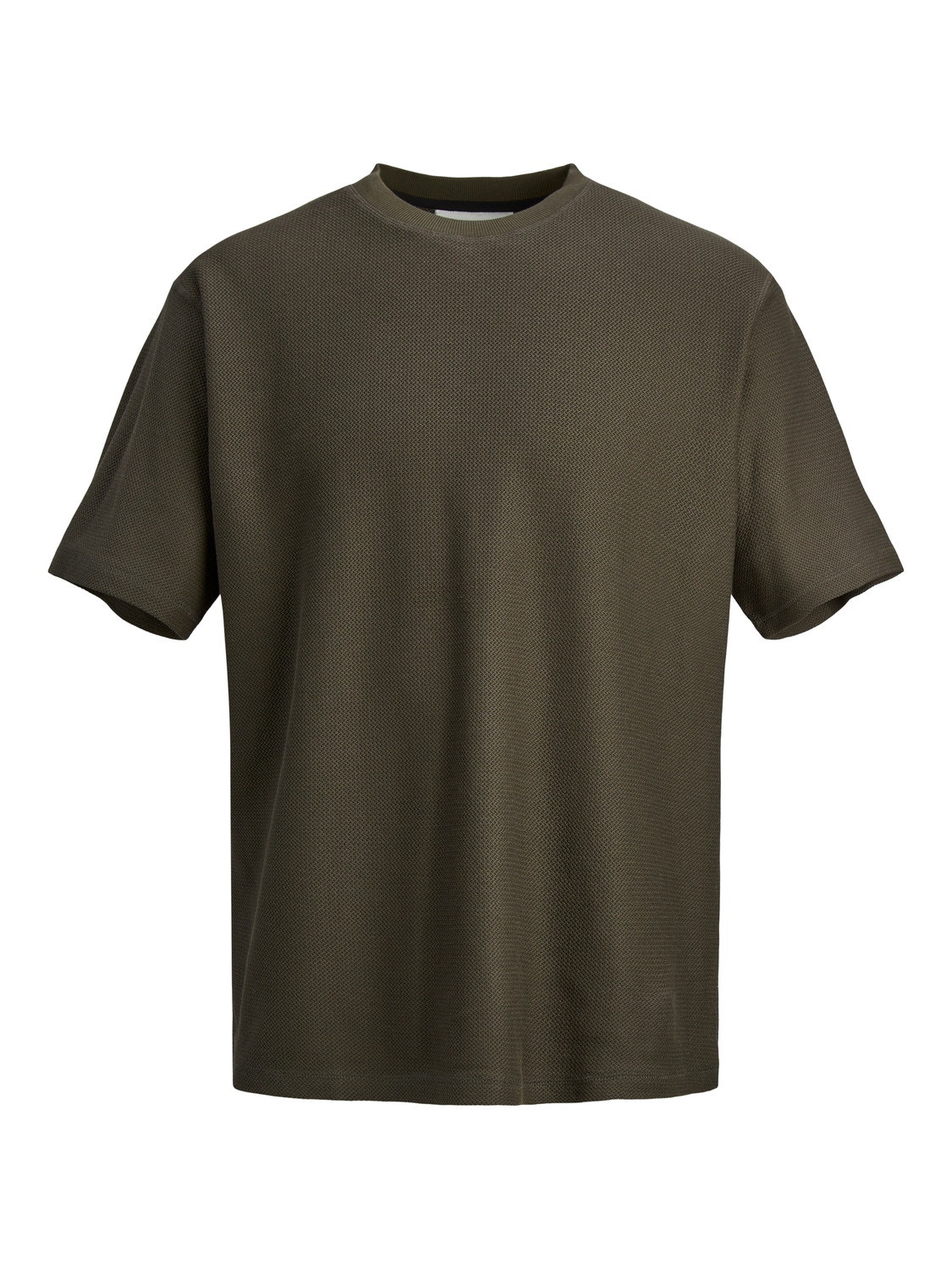 Jack & Jones Plain Crew neck T-shirt -Black Ink  - 12242295