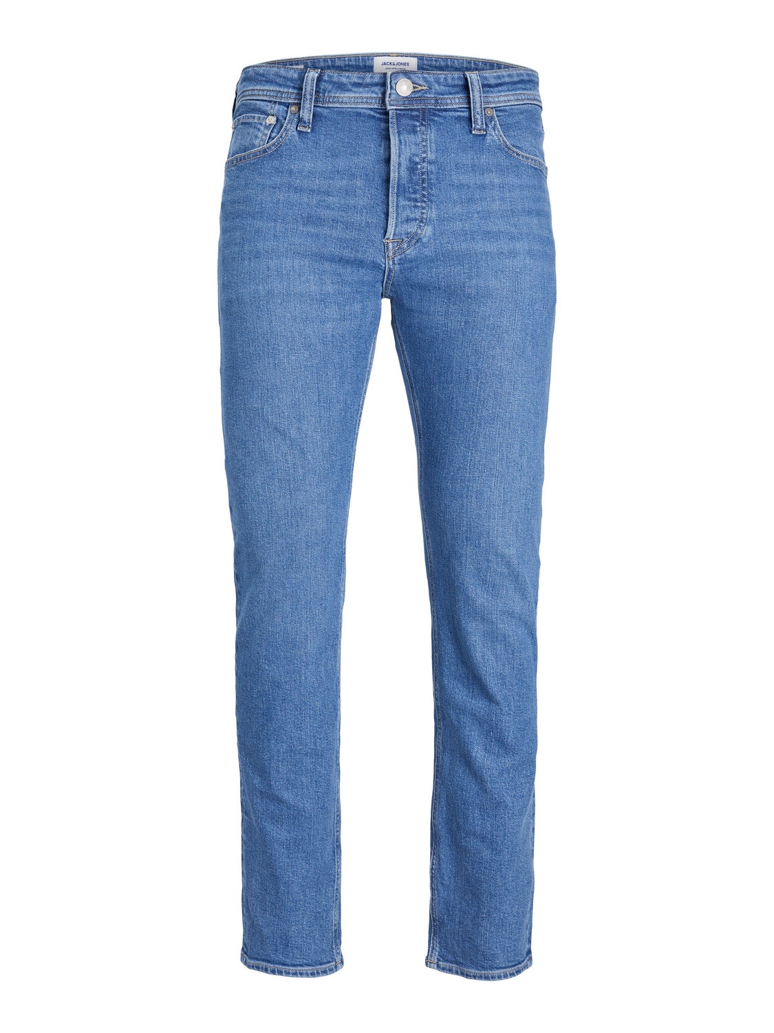 JACK & JONES Jeans Tapered Fit JJIMIKE - Taglio Ristretto, Comfort Cotone Ed Elastan - Foto 6