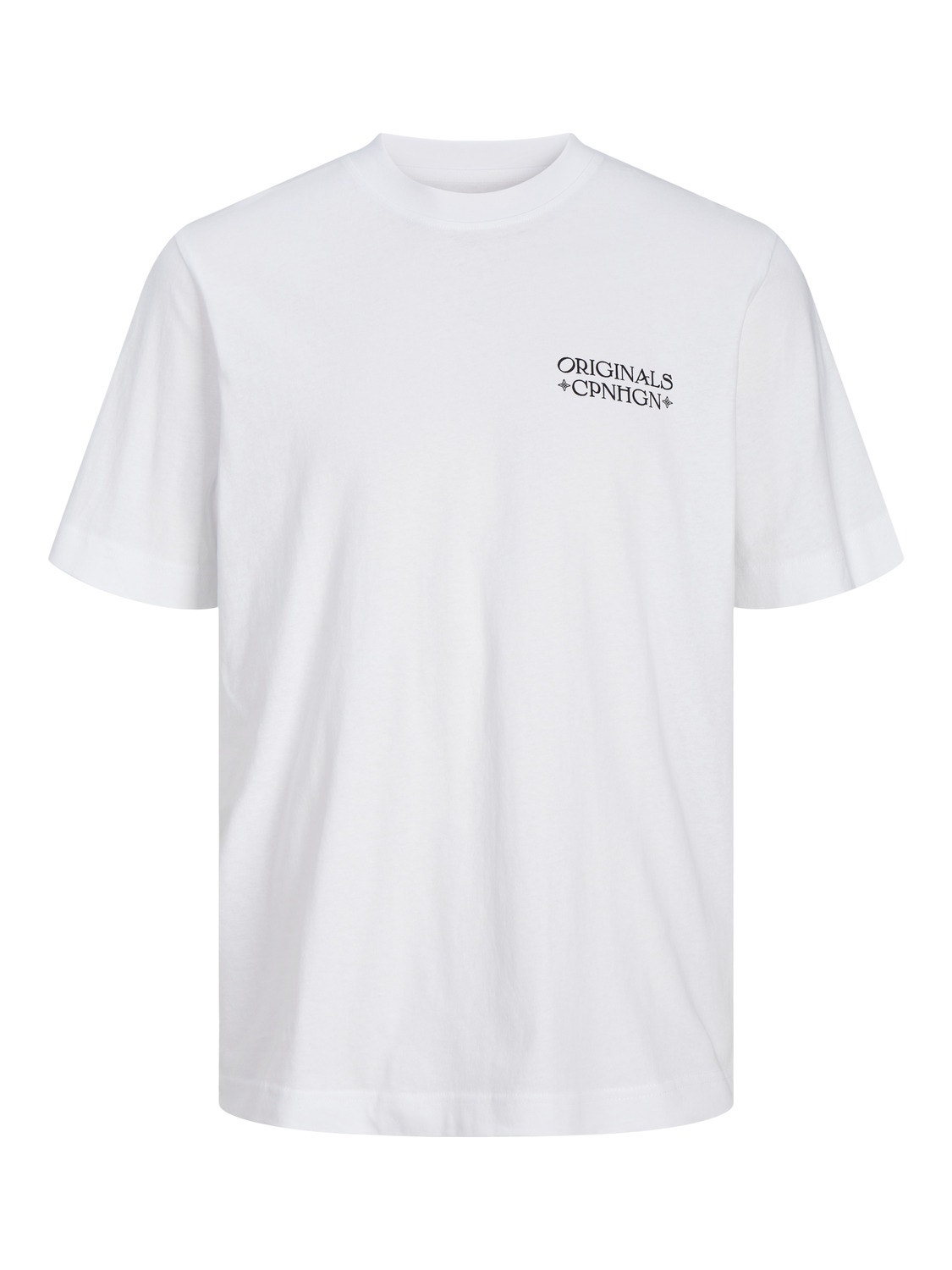 Jack & Jones Bedrukt Ronde hals T-shirt -Bright White - 12242350