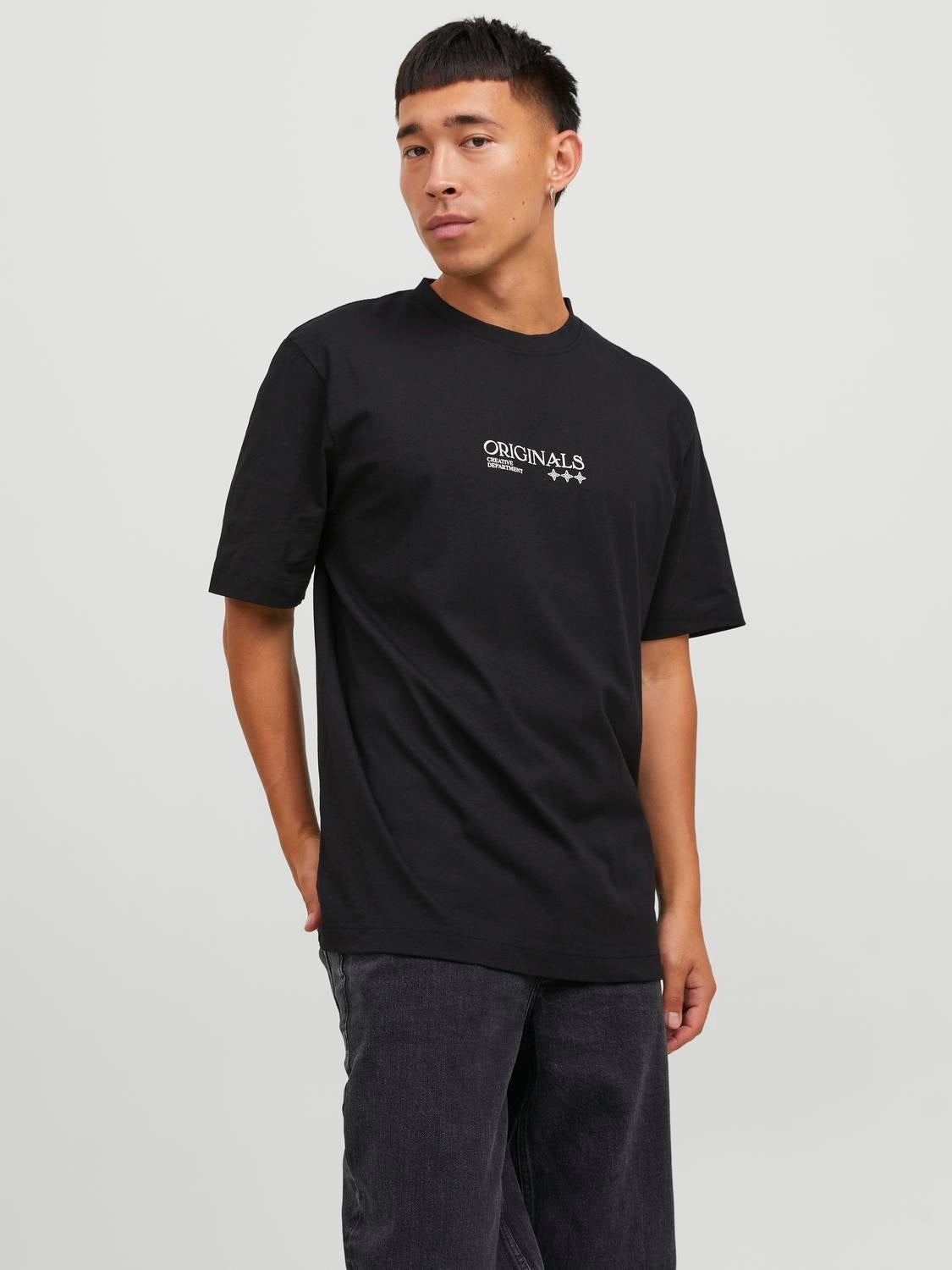 T-shirt Imprimé Col Rond - Jack & Jones - Modalova