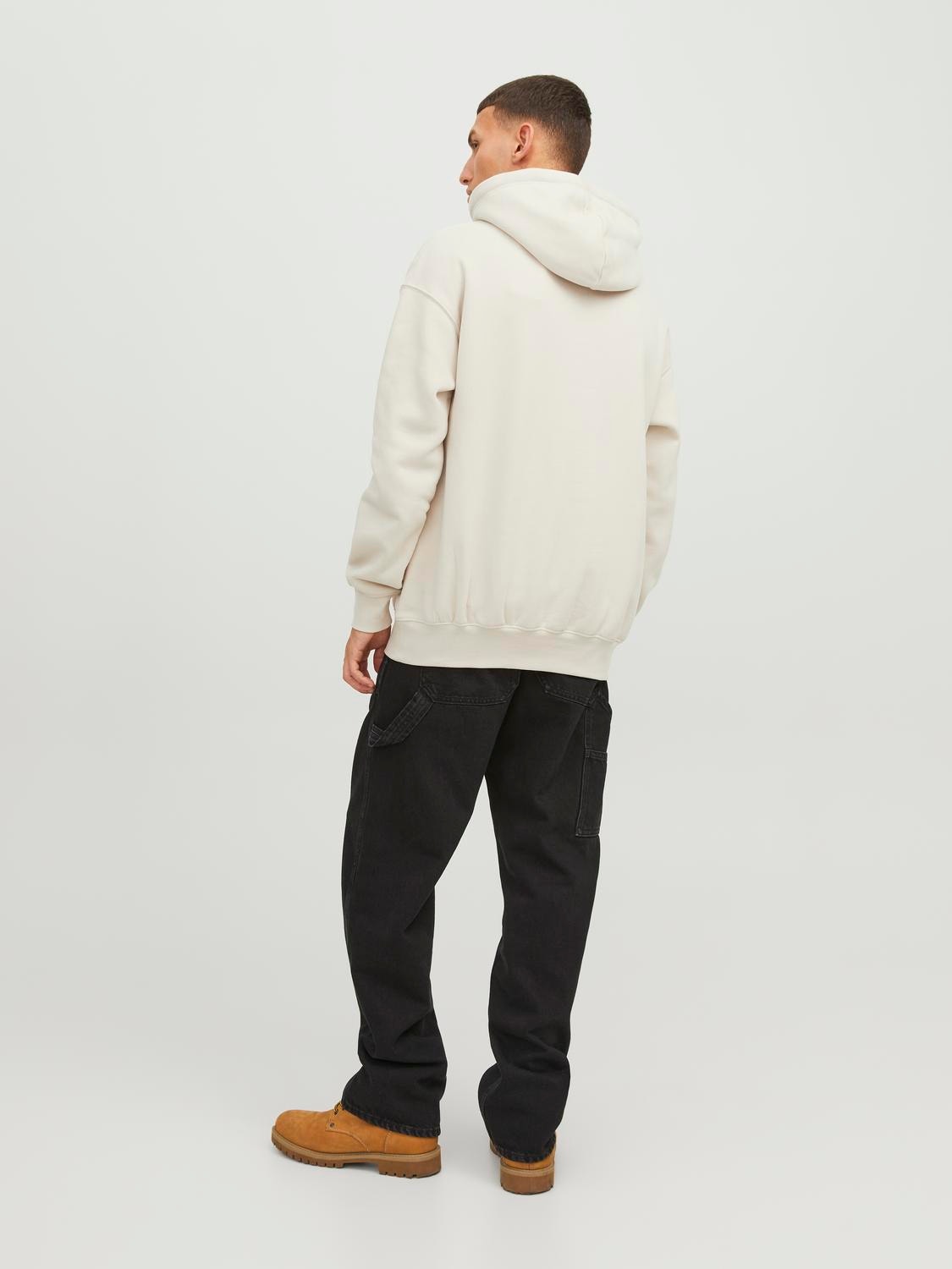 Jack & Jones Gedrukt Hoodie -Moonbeam - 12242357