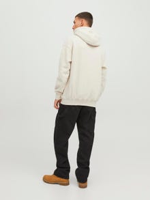 Jack & Jones Trykk Hettegenser -Moonbeam - 12242357