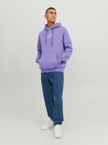 Jack & Jones Gedrukt Hoodie -Twilight Purple - 12242357