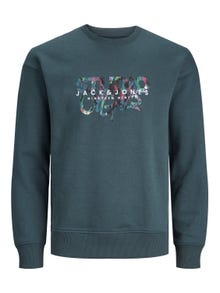 Jack & Jones Nyomott mintás Személyzeti nyakú pulóver -Magical Forest - 12242366