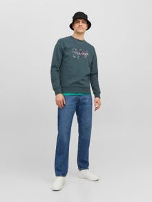 Jack & Jones Nyomott mintás Személyzeti nyakú pulóver -Magical Forest - 12242366