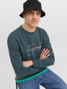 Jack & Jones Bedrukt Sweatshirt met ronde hals -Magical Forest - 12242366