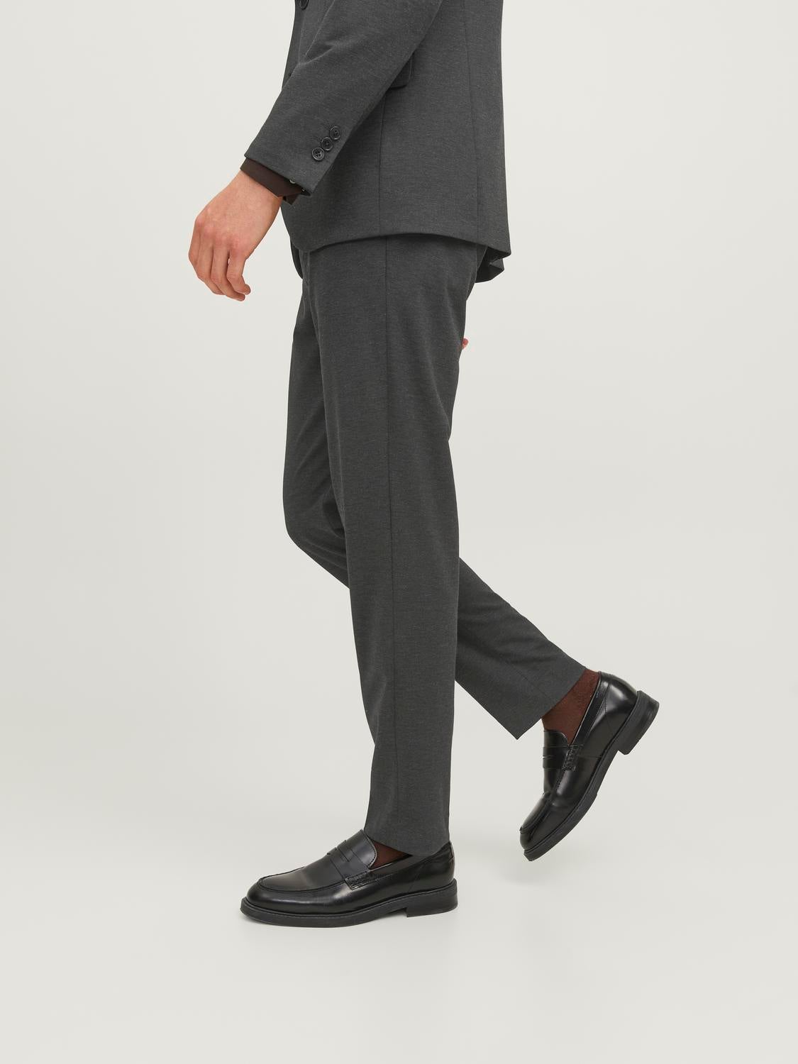 Light Grey Stretch Wool Dress Pant - Custom Fit Tailored Clothing