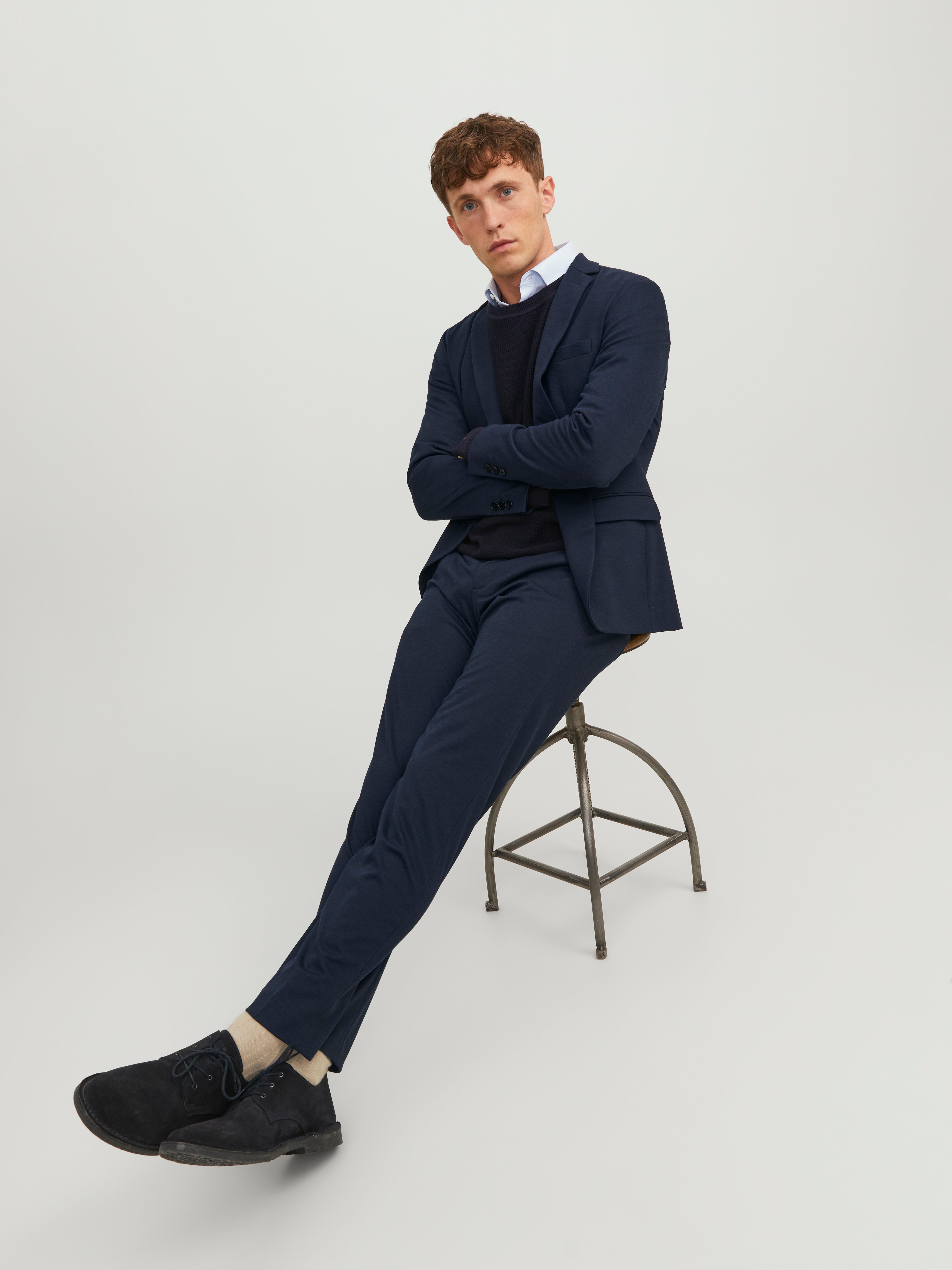 Jack & Jones JPRJONES Slim Fit Tailored Trousers - 12242392