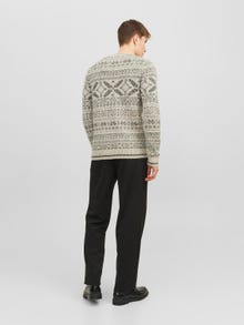 Jack & Jones Viso audinio raštas Apatinis megztinis -Island Fossil - 12242429