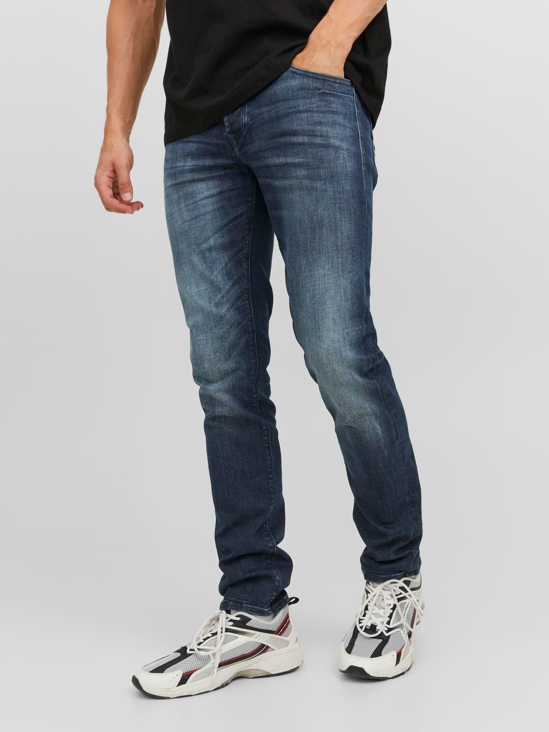 Jack & Jones JJITIM JJSOLAR JOS 245 SN Slim Fit jeans mit geradem Bein -Blue Denim - 12242447