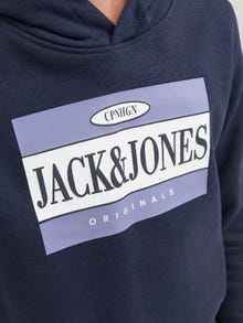 Jack & Jones Logo Hoodie Voor jongens -Navy Blazer - 12242465