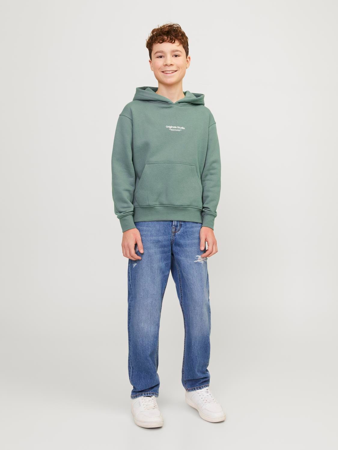 Jack & Jones Hoodie Estampar Para meninos -Laurel Wreath - 12242469